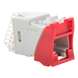 SIEMON U6A-H03NS - Jack RJ45 Cat6a / UTP / Montaje Híbrido Plano-Angulado / Terminación 110 / Color Rojo | SIERRA STORE