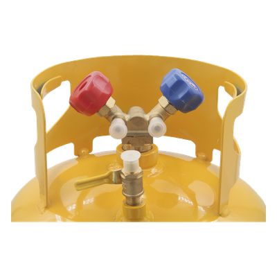 Cilindro Portátil para Refrigerante / 30 lbs (13.6 kg) / 11.9 Litros / Presión 3.0 MPa / Acero HP295 / Válvula de Seguridad Integrada | SIERRA STORE