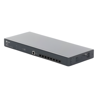 Switch Fibra Óptica L2+ / 8 Puertos SFP+ 10G / 160 Gbps / Sin Ventiladores / Montaje en Rack / Gestión Omada Centralizada | SIERRA STORE