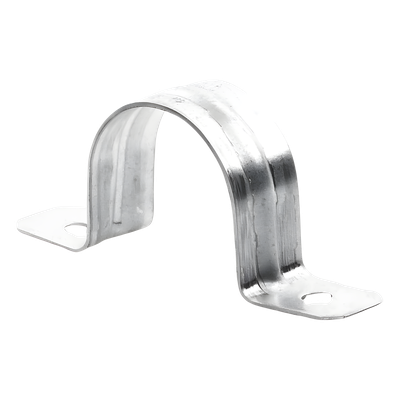 Abrazadera Omega / Conduit Pared Gruesa / 1 1/2" (38 mm) / Acero Pregalvanizado 1.5 mm / Calibre 16 / Tornillo #10 | SIERRA STORE