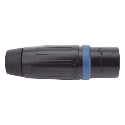 Conector Speakon Macho / 4 Polos / 30 A / IP54 / Carcasa Metálica Negra / AWG10 | SIERRA STORE