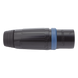 Conector Speakon Macho / 4 Polos / 30 A / IP54 / Carcasa Metálica Negra / AWG10 | SIERRA STORE