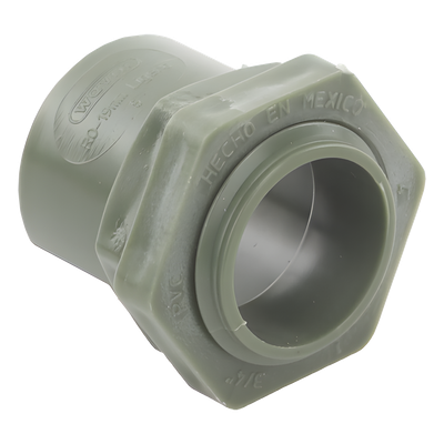 Conector para Tubería Conduit Ligero / PVC 3/4" (19 mm) / Autoextinguible / Norma NMX-E-012-SCFI / NMX-E-031 / Aislamiento Dieléctrico | SIERRA STORE