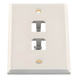 PANDUIT CFP2SY - Placa de Pared Vertical / Acero Inoxidable Grado 304 / 2 Puertos Mini-Com / 2.75 x 4.5 pulgadas | SIERRA STORE