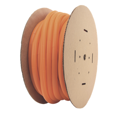 PANDUIT CLT100F-C3 - Tubo Corrugado Abierto / 1 in (25.4 mm) Diámetro / 30.5 m (100 ft) / Polietileno / Naranja / UL 94 HB / RoHS | SIERRA STORE