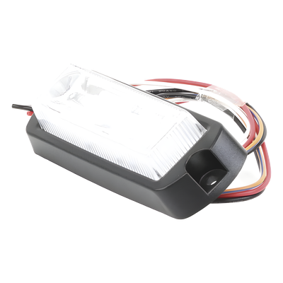 Luz Auxiliar Ultra Brillante / 8 LED Gen III Rojo/Claro / 10-30VCC / 12cm x 4.64cm x 2.4cm / 25 Patrones / Wig-Wag | SIERRA STORE