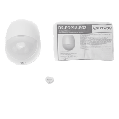 HIKVISION DS-PDP18-EG2(B) - Detector PIR Cableado / Inmunidad a Mascotas 10 kg / Alcance 18 m (59 ft) / Cobertura 85.9° / Tamper | SIERRA STORE