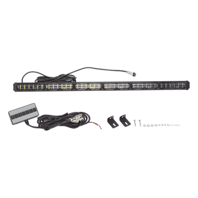 Barra de Luz de Advertencia / 6 Módulos / 24 LED Gen III / 30 Pulgadas (762 mm) / Ámbar / 18 Patrones / 10-30 VCC | SIERRA STORE