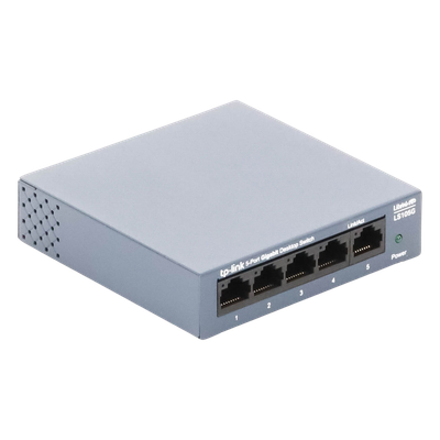 Switch de Escritorio / 5 Puertos Gigabit / 10/100/1000 Mbps / Carcasa Metálica / Auto-MDI/MDIX / Green Ethernet | SIERRA STORE