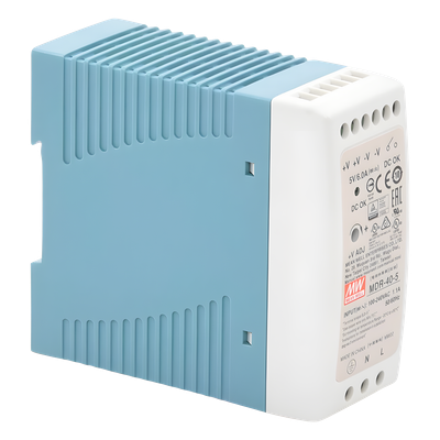 Fuente de Poder Industrial / Riel DIN / 5VCC 40W / Entrada Universal 85-264VAC / 1.31 x 3.54 x 3.94 in | SIERRA STORE