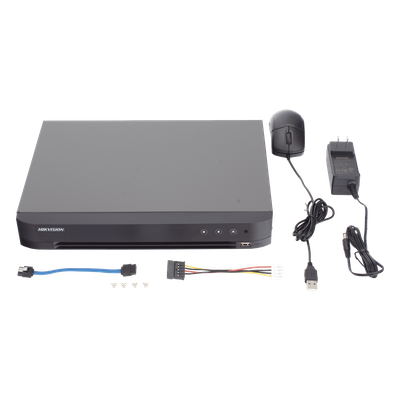 HIKVISION IDS-7204HUHI-M1/A/X - DVR Pentahíbrido / 8 Canales / 4 TURBOHD + 4 IP / 8 Megapixel (4K) / Audio por Coaxitron / | SIERRA STORE