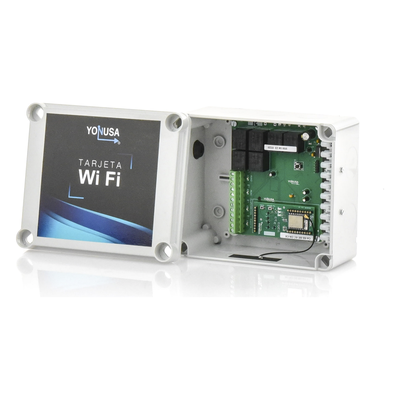 Modulo WIFI con gabinete para uso en Energizadores YONUSA/Aplicación sin costo/Activación Remota de 4 salidas tipo Relay con alta | SIERRA STORE
