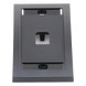 PANDUIT CFPE1BLY - Placa de Pared Vertical / 1 Puerto Mini-Com / Espacio para Etiquetas / ABS Negro | SIERRA STORE