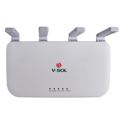 ONU DualMode / Wi-Fi 6 / 4 Puertos Gigabit / 1 Puerto FXS / 1 Puerto PON SC/UPC / USB / 0.82 × 0.48 × 0.12 pies | SIERRA STORE