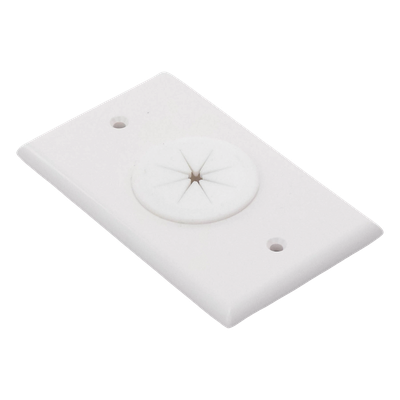 LINKEDPRO BY EPCOM LP-FP-GROM - Placa de Pared / Orificio con Grommet / Montaje Vertical / ABS Blanco | SIERRA STORE