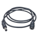 Cable de Alimentación DC / Conector Macho a Hembra 5.5x2.1 mm / 22 AWG / 1 m (3.28 ft) / Polarizado / Forro Negro | SIERRA STORE