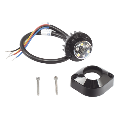 Lámpara Oculta LED / 6 LED Rojo/Claro / 69 Patrones / IP67 e IP69K / 12-24V DC / Montaje Superficie 1" | SIERRA STORE