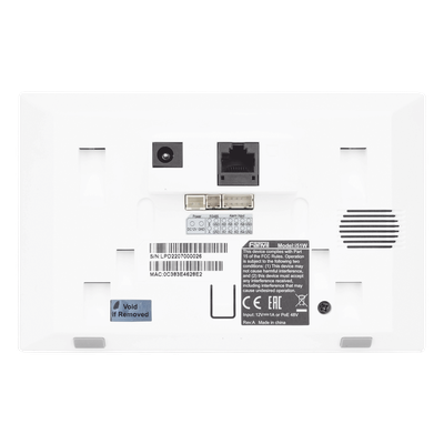 Monitor IP/SIP / Pantalla Capacitiva 4.3" / Wi-Fi 2.4 GHz / Audio HD Bidireccional / PoE / 8 Entradas de Alarma / RS485 / H.264 1080p | SIERRA STORE