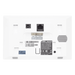 Monitor IP/SIP / Pantalla Capacitiva 4.3" / Wi-Fi 2.4 GHz / Audio HD Bidireccional / PoE / 8 Entradas de Alarma / RS485 / H.264 1080p | SIERRA STORE