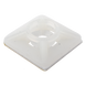 Base Autoadherible para Cinchos / 19x19 mm / Nylon Resistente / Temperatura -10°C a 50°C / Paquete 100 Piezas / Orificio Central para | SIERRA STORE