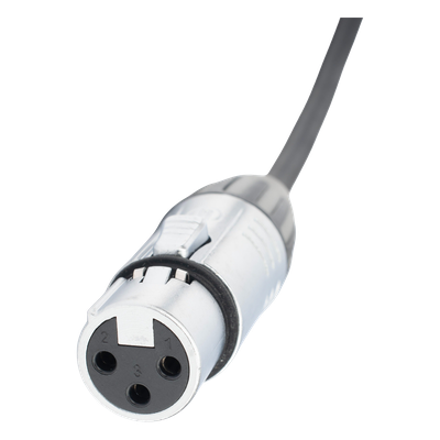 Cable de Audio / XLR 3 Polos Hembra a Plug 1/4 in Mono / 3 m (9.8 ft) / Triple Blindaje / Conectores Seetronic Serie M | SIERRA STORE