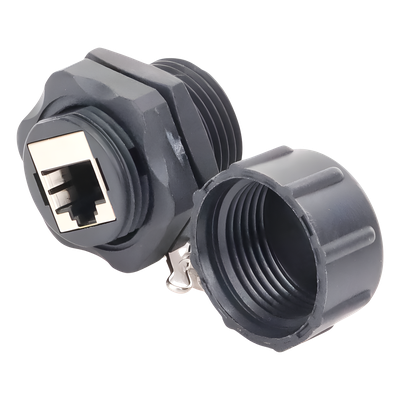 LINKEDPRO BY EPCOM LP-C6WP-CP - Acoplador Industrial / Cat 6 Blindado / IP67 Waterproof / -10°C a 60°C / 750 Ciclos / 50μm Oro | SIERRA STORE