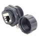 LINKEDPRO BY EPCOM LP-C6WP-CP - Acoplador Industrial / Cat 6 Blindado / IP67 Waterproof / -10°C a 60°C / 750 Ciclos / 50μm Oro | SIERRA STORE