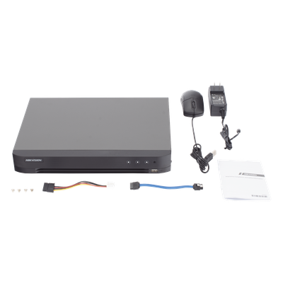 HIKVISION IDS-7204HUHI-M1/XT - DVR Pentahíbrido / 8 Canales Totales / 4 TURBOHD + 4 IP / 8 Megapixel (4K) / Reconocimiento Facial / | SIERRA STORE