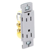 Contacto Dúplex de Pared / 15 A / 125 V / Placa Frontal Gris / Instalación Sin Tornillos Visibles / Compatible Multi-Gang | SIERRA STORE