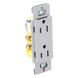 Contacto Dúplex de Pared / 15 A / 125 V / Placa Frontal Gris / Instalación Sin Tornillos Visibles / Compatible Multi-Gang | SIERRA STORE