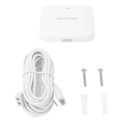 HIKVISION DS-PDWL-E-WB - Detector de Fugas de Agua Inalámbrico / Sensor Interno y Externo por Cable / Cifrado AES-128 / Batería 3 Años | SIERRA STORE