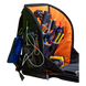 Mochila Profesional para Herramientas / 27 Bolsillos / Base Moldeada Ancha / Interior Naranja / Puerto USB-C / Acceso Estación de | SIERRA STORE