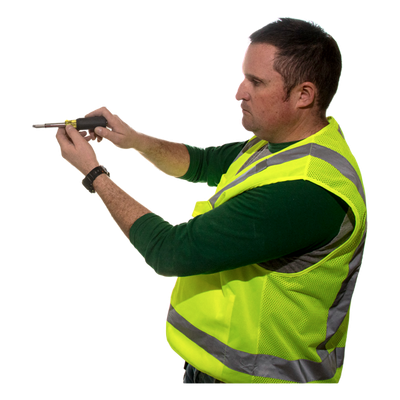 Chaleco de seguridad reflectante / Talla XL / ANSI/ISEA 107-2015 Tipo R Clase 2 / Pecho 44''-50'' (111,8-127 cm) / Amarillo alta | SIERRA STORE