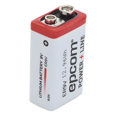 Batería de Litio 9V / 1200 mAh / Cloruro de Tionilo / No Recargable / Operación -60°C a +85°C / Acero Inoxidable | SIERRA STORE