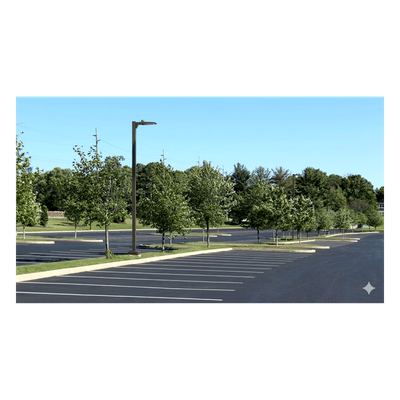 Luminaria LED / 5,500-16,000 Lúmenes Ajustables / CCT 3000K-5000K Switchable / 4 Ópticas SwitchOptics Type II-V / Montaje Universal | SIERRA STORE