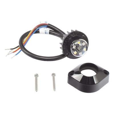 Estrobo Oculto LED / 6 LED / Ámbar/Blanco / 69 Patrones / Montaje Superficie / IP67/IP69K / 12-24 V | SIERRA STORE