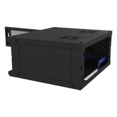 LINKEDPRO BY EPCOM SR-1904-GFP-VR2 - Gabinete de Pared Fijo, Con 4 Unidades de Rack, de 19 in, Fabricado en Acero, Puerta Perforada | SIERRA STORE