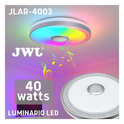 Luminario LED RGB / 40W / 3000 Lúmenes / Control Bluetooth / Temperatura Ajustable / 85-265V AC | SIERRA STORE