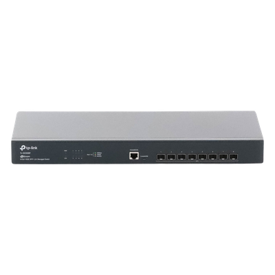 Switch Fibra Óptica L2+ / 8 Puertos SFP+ 10G / 160 Gbps / Sin Ventiladores / Montaje en Rack / Gestión Omada Centralizada | SIERRA STORE