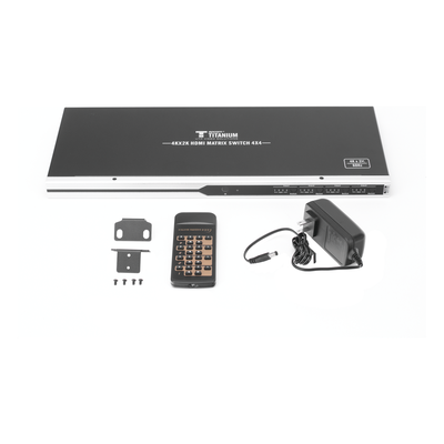 MATRICIAL 4 x 4 / 4 Entradas y 4 Salidas en HDMI /  4K × 2K @ 60Hz / 18Gbps / HDMI 2.0 / HDCP 2.2 / 3D / Conmutación por Botón, RS232 | SIERRA STORE