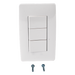 Apagador Triple Sencillo de 10 A/ 127 V CA ~ 60 Hz / Color Blanco. | SIERRA STORE