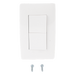 Apagador Dúplex de 10 A/ 127 V CA ~ 60 Hz /  1 1/2 Módulos / Color Blanco. | SIERRA STORE
