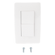 Apagador Dúplex de 10 A/ 127 V CA ~ 60 Hz /  1 1/2 Módulos / Color Blanco. | SIERRA STORE