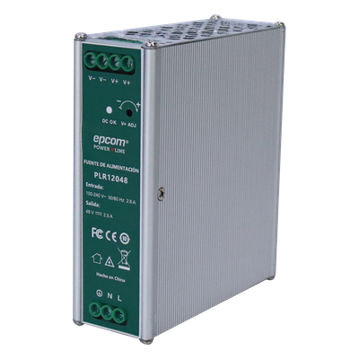 Fuente Industrial DIN Rail / 48 VCC / 2.5 A / 120 W / Entrada 100-240 VCA / -20°C a 70°C / 4.72 x 1.68 x 5.08 in | SIERRA STORE