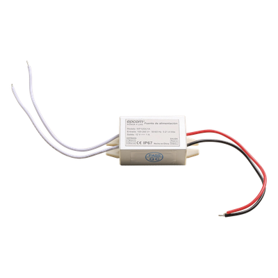 Fuente de alimentación / 12 VCC / 1 A / IP67 / 46x20x30 mm / -30°C a 50°C / 100-240 VCA | SIERRA STORE