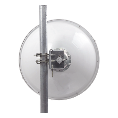 Antena Direccional Parabólica / 29 ± 1 dBi / 4.9 - 6.4 GHz / Dual Polarización V/H / Conectores N-Hembra / Plato Profundo / Radomo UV | SIERRA STORE