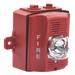 Sirena Estrobo Para Exterior De Dos Hilos Color Rojo Montaje Pared | SIERRA STORE