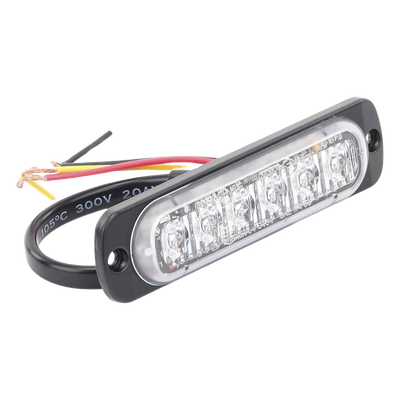 Luz Auxiliar LED / 6 LED Alta Potencia / Perfil Bajo 9 mm / SAE Clase 1 / ECE R65 / IPX7 / Sincronización 15 Unidades | SIERRA STORE