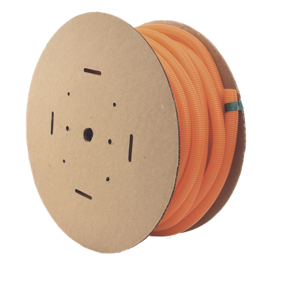 PANDUIT CLT100F-C3 - Tubo Corrugado Abierto / 1 in (25.4 mm) Diámetro / 30.5 m (100 ft) / Polietileno / Naranja / UL 94 HB / RoHS | SIERRA STORE