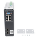 Switch Industrial PoE+ / 4 Puertos Gigabit / 1 PoE++ 60W + 3 PoE+ 30W / 2 SFP Uplink / 12 Gbps / -40°C a 75°C / Protección 6 kV | SIERRA STORE